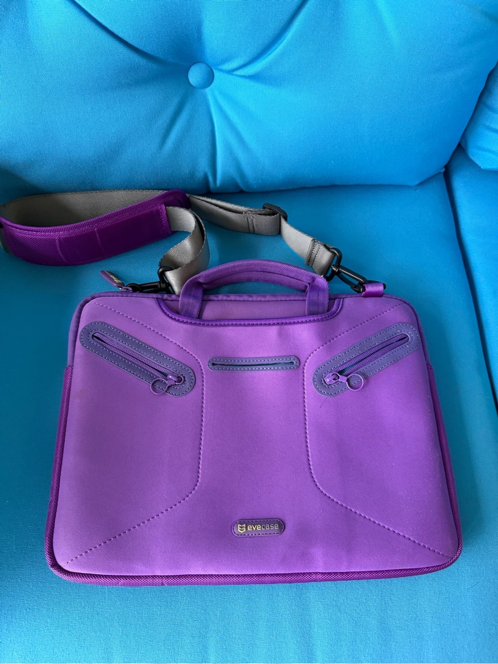 Purple Laptop Messenger Bag